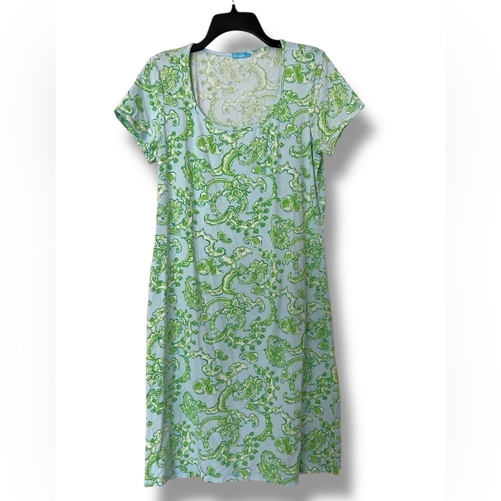 J. McLaughlin Paisley Knit Tshirt Dress